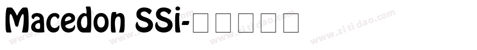 Macedon SSi字体转换